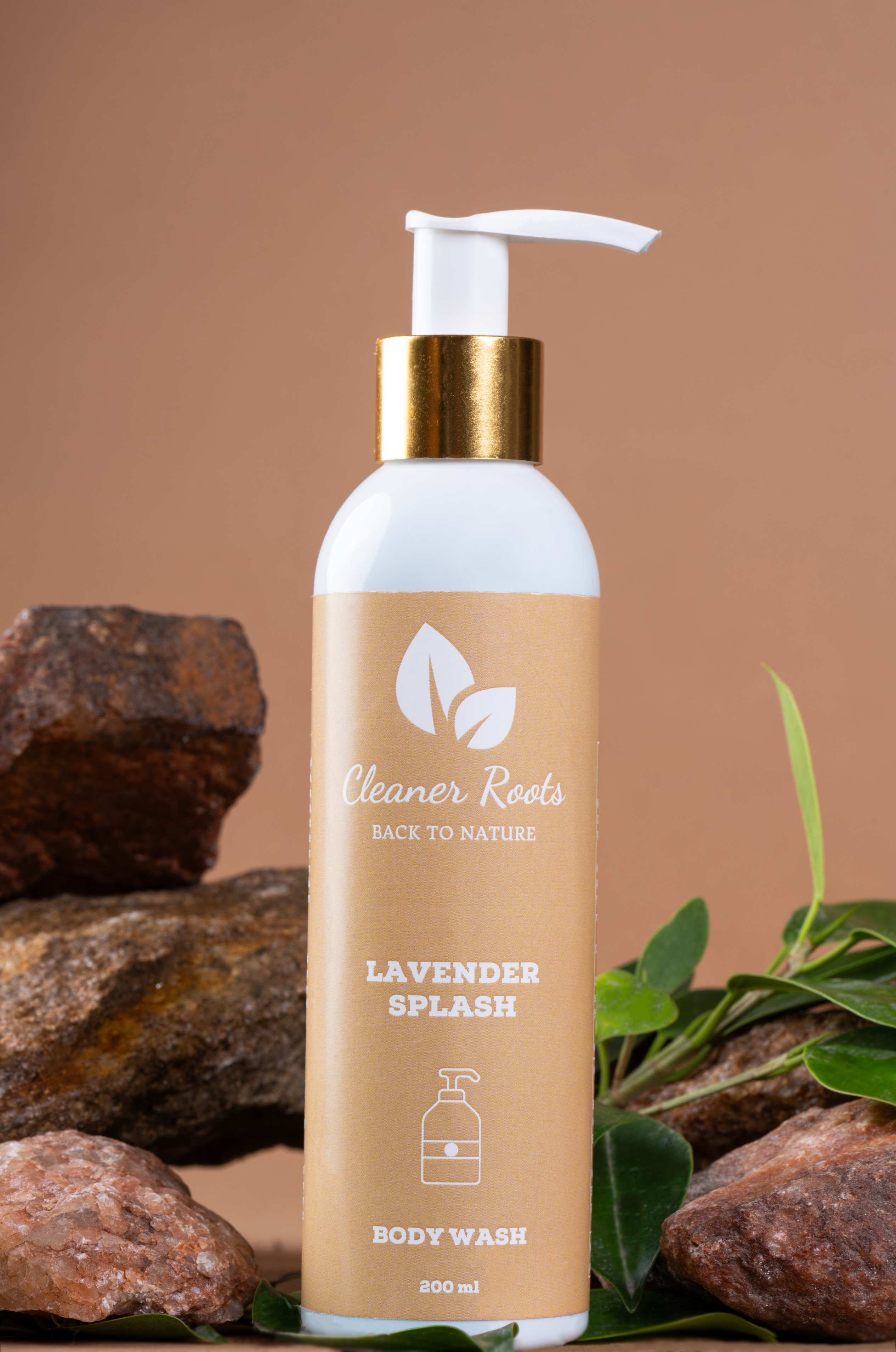 Cleaner Roots lavender Body Wash which is lightweight, non-drying formula with a refreshing aroma.