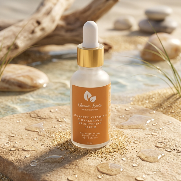 Advanced Vitamin C & Hyaluronic Brightening Serum for Glowing, Hydrated Skin | Pitta & Vata Balance