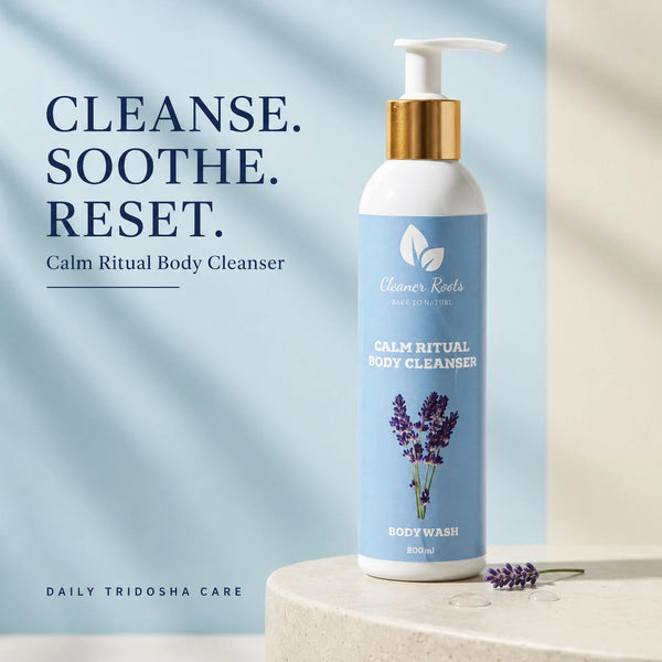 Calm Ritual Body Cleanser – Gentle, Hydrating Cleanse for Tridosha Balance | 200 ML