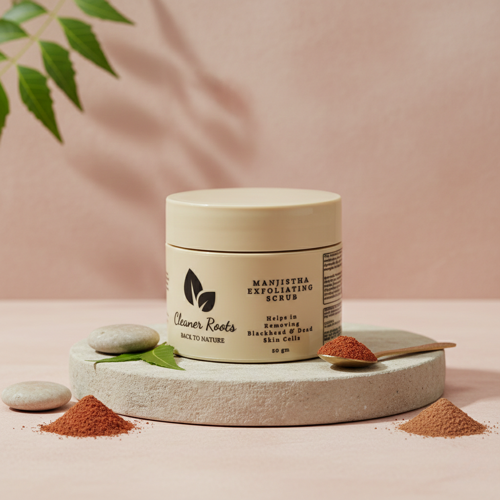 Skincare products including a jar, and cucumbers on a neutral background