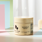 Jar of 'Cleaner Roots' saffron and turmeric uttan brightening foot mask on a neutral background