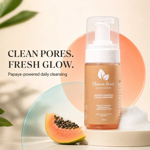 Papaya Foaming Facial Cleanser - Tridosha Balancing Ayurvedic Face Wash | 100 ML