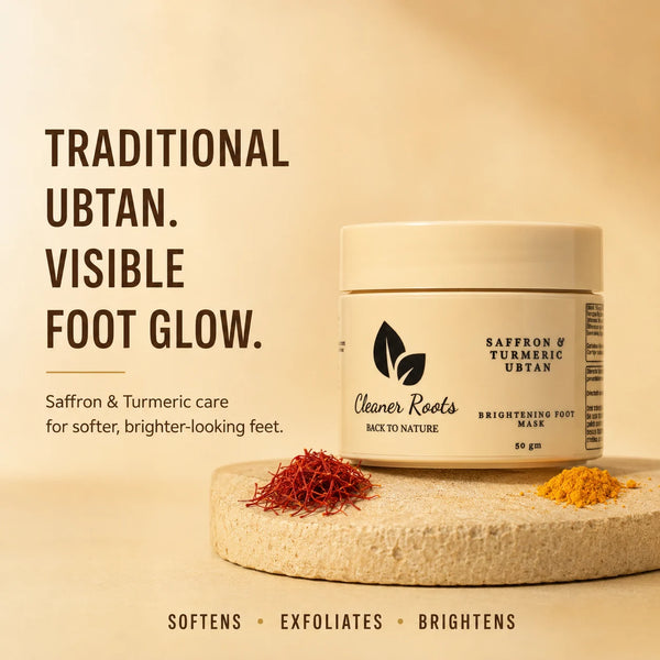 Saffron & Turmeric Ubtan – Ayurvedic Care for Tridosha (Vata, Pitta & Kapha) Feet | 50 GM